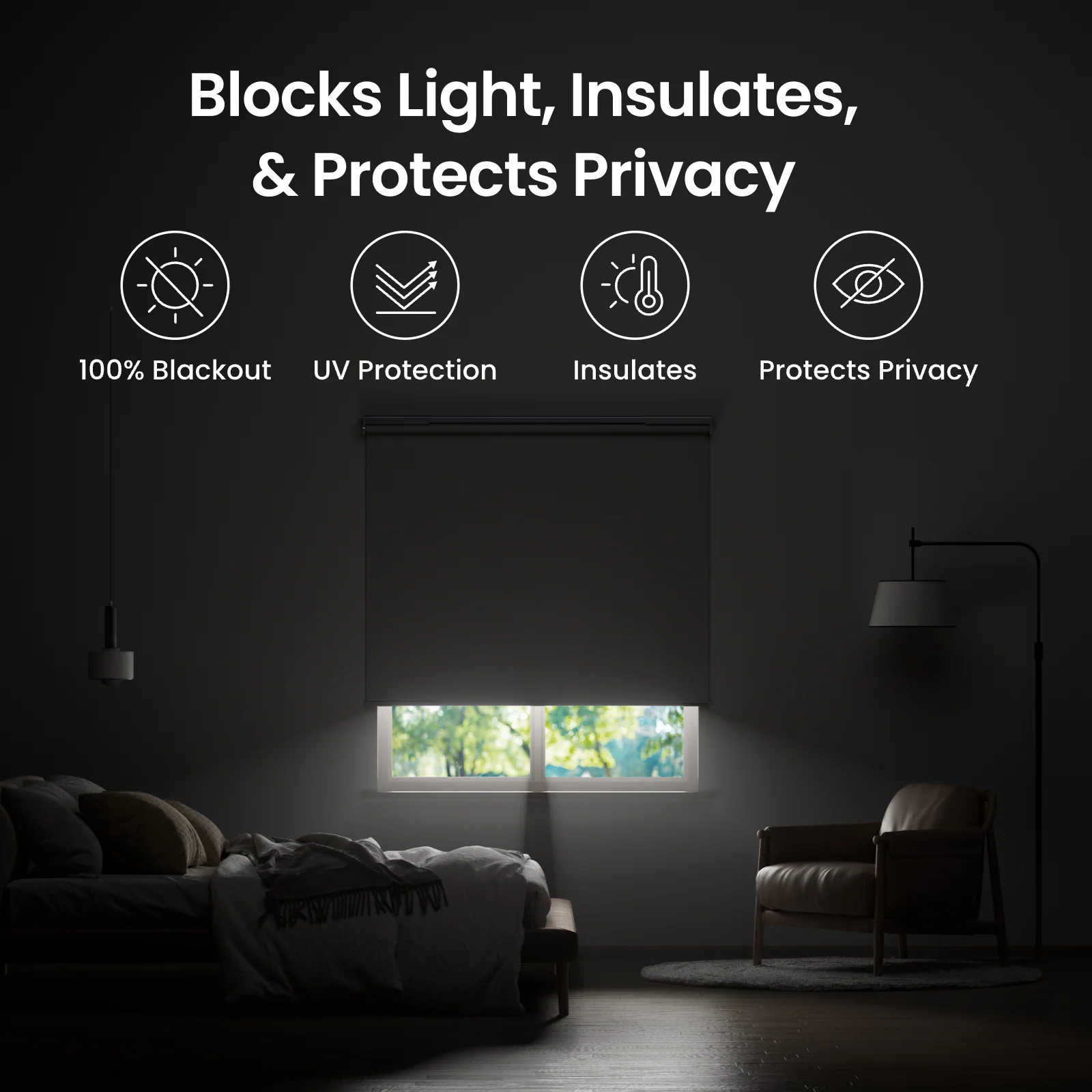 SWITCHBOT ADJUSTABLE SMART ROLLER SHADES SIZE-M W5000000 thumbnail 8