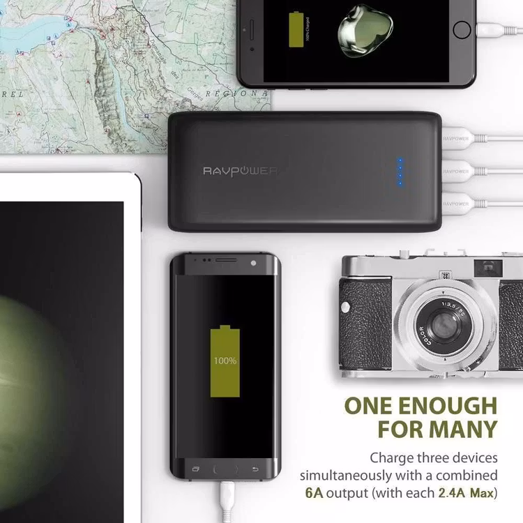 RAVPOWER 32000mAH POWER BANK RP-PB064 thumbnail 3
