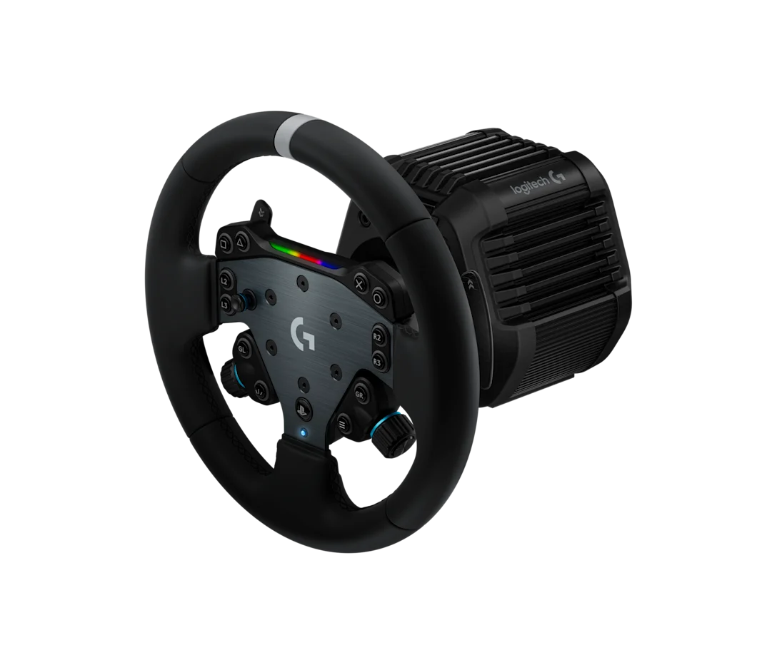 LOGITECH TRUFORCE RS50 PS BUNDLE 3 PIECE SIM RACING STEERING WHEEL SETUP 941-000266 thumbnail 2