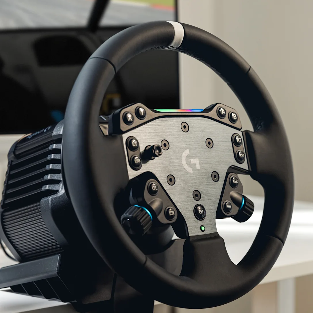 LOGITECH TRUFORCE RS50 PS BUNDLE 3 PIECE SIM RACING STEERING WHEEL SETUP 941-000266 thumbnail 5