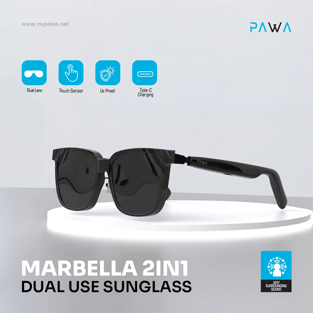 PAWA MARBELLA 2 IN 1 DUAL USE SUNGLASS PW-SGSMBT52 thumbnail 4