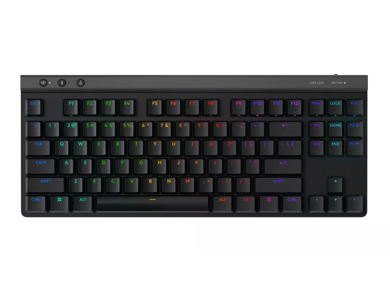 Logitech G515 TKL Lightspeed Mechanical Gaming Keyboard (Black, 920-012538) - Compact Design with Tactile Switches and Wireless Precision