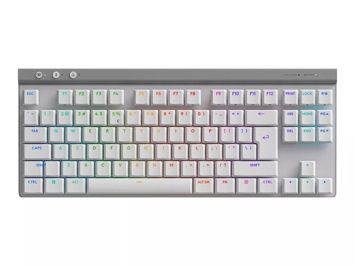Logitech G515 TKL Lightspeed Mechanical Gaming Keyboard (White, 920-012539) - Compact, Tactile Switches, and Wireless Performance