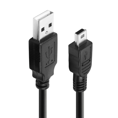MINDPURE USB CABLE 2.0 AM/MINI 1.5M BLACK LX10106