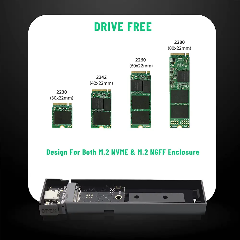 S-TEK M.2 NVME & M.2 NGFF SSD CASE thumbnail 2