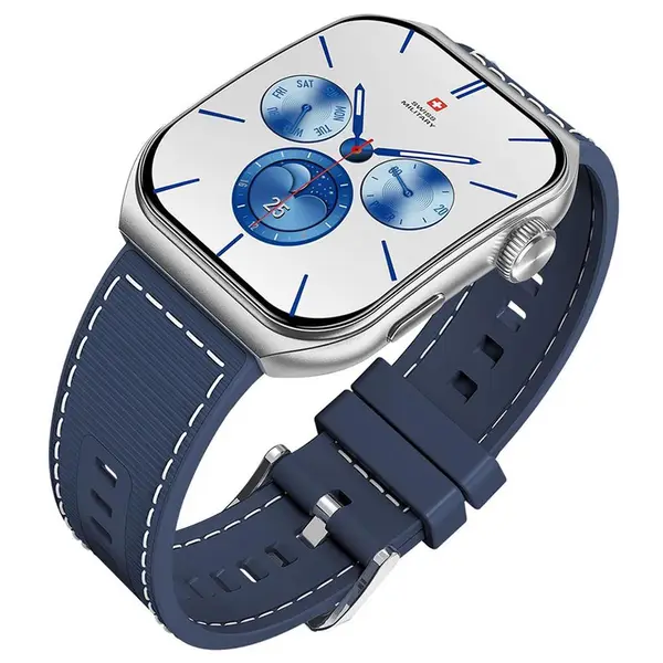SWISS MILITARY ALPS 3 BLUE WATCH WITH SILICON STRAP  SM-WAT-ALPS3-SLF-BLUSST thumbnail 5