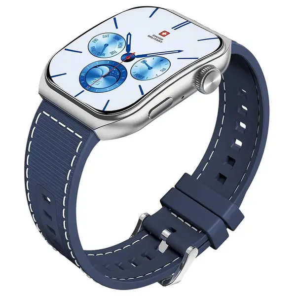 SWISS MILITARY ALPS 3 BLUE WATCH WITH SILICON STRAP  SM-WAT-ALPS3-SLF-BLUSST thumbnail 6