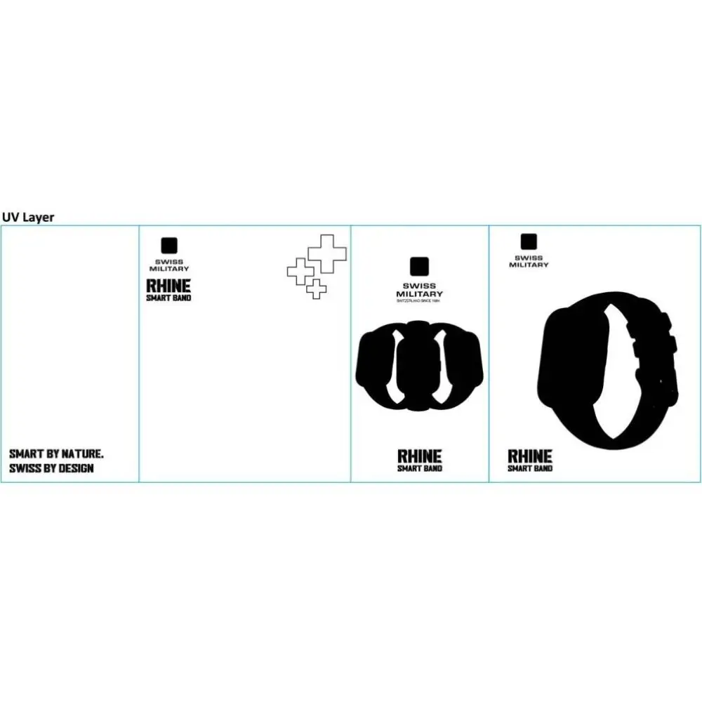 SWISS MILITARY RHINE SMART BAND  BLACK WITH 3 TALK  SM-BAND-RHINE3-BLKF BLKS thumbnail 6
