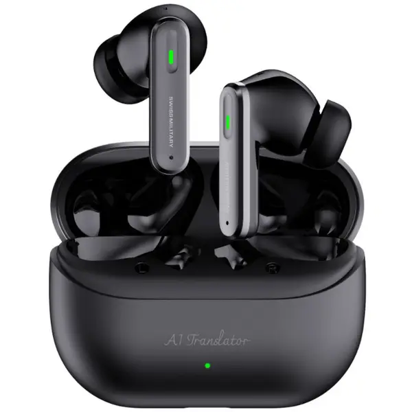 SWISS MILITARY DELTA AI WIRELESS EARBUDS BLACK SM-DELTA-AI-ANC-BLK