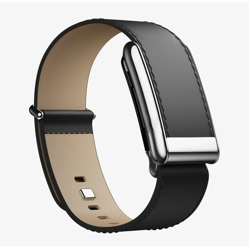 WHOOP 5.0 LEATHER WRISTBAND STRAP BLACK