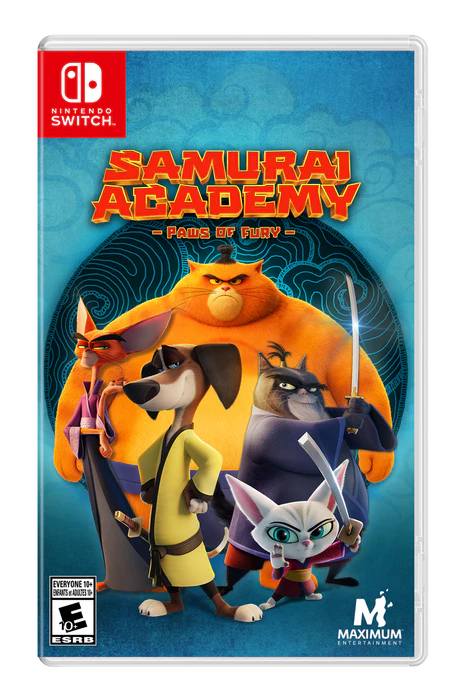 NINTENDO SWITCH SAMURAI ACADEMY PAWS OF FURY GAME CD