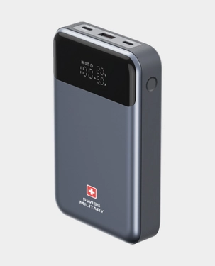 SWISS MILITARY 10000MAH 3 IN 1 WIRELESS MAGNETIC CHARGING PORTABLE POWERBANK BLACK thumbnail 7
