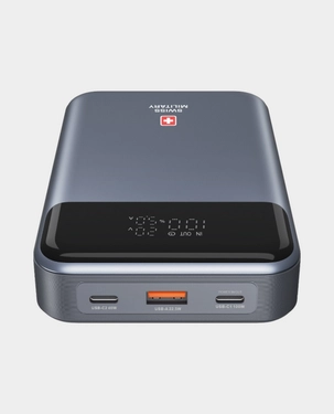 SWISS MILITARY 10000MAH 3 IN 1 WIRELESS MAGNETIC CHARGING PORTABLE POWERBANK BLACK thumbnail 6
