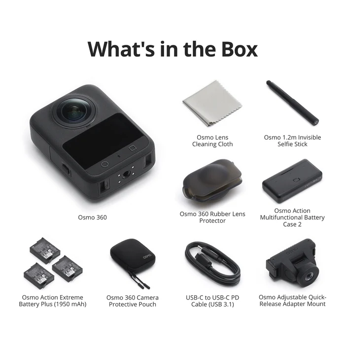 DJI OSMO 360 BUNDLE ADVENTURE COMBO CAMERA OQ001 thumbnail 5
