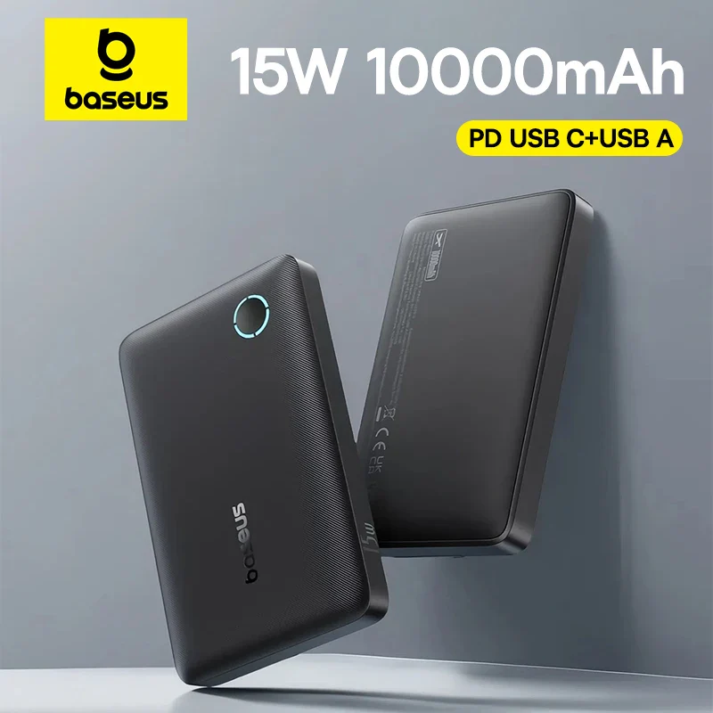 BASEUS ENERFILL FP11 FAST CHARGING 10000MAH 15W POWERBANK BLACK thumbnail 2