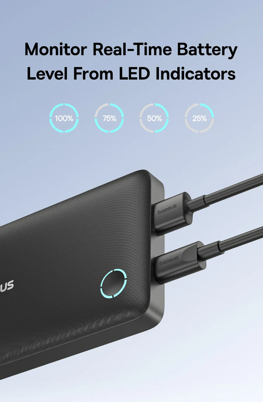 BASEUS ENERFILL FP11 FAST CHARGING 10000MAH 15W POWERBANK BLACK thumbnail 13