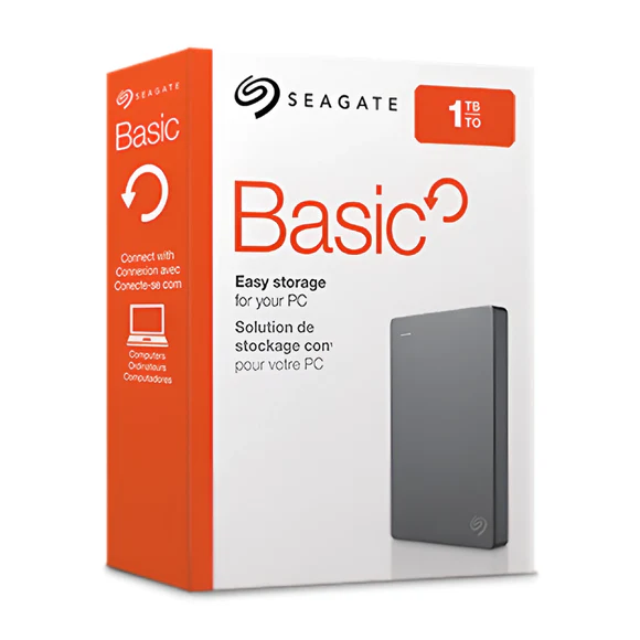 SEAGATE 1TB BASIC EXTERNAL HARD DRIVE HDD 2.5 INCH USB 3.0 STJL1000400