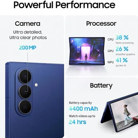 SAMSUNG GALAXY Z FOLD 7 5G 16GB 1TB BLUE SHADOW SM-F966B/DS thumbnail 2