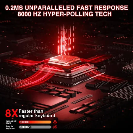 AULA 68 KEYS RGB 65% WIRED MECHANICAL GAMING KEYBOARD WING CHUN MAGNETIC SWITCH BLACK WIN68 thumbnail 7