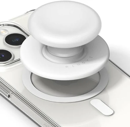 DOUBLE SIDED MAGNETIC MOBILE PHONE HOLDER WHITE