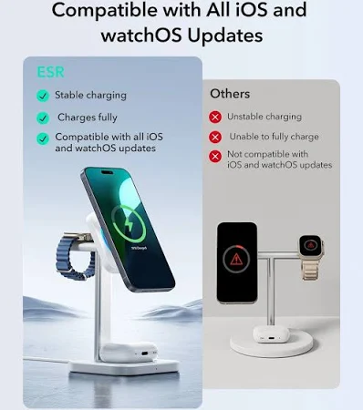 ESR HALOLOCK 2 IN 1 MAGNETIC WIRELESS CHARGER thumbnail 2