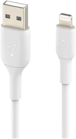 BELKIN LIGHTNING TO USB A 1M CABLE WHITE CAA001BT1MWH thumbnail 2