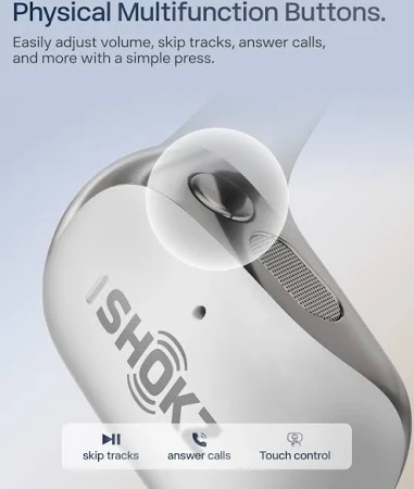 AFTERSHOKZ OPENFIT 2+ OPEN EAR TRUE WIRELESS EARBUDS GREY T921 thumbnail 4