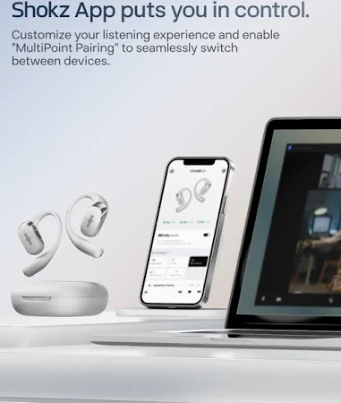 AFTERSHOKZ OPENFIT 2+ OPEN EAR TRUE WIRELESS EARBUDS GREY T921 thumbnail 3