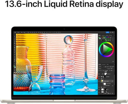 APPLE MACBOOK AIR 13 INCH M4 CHIP 10 CORE CPU 10 CORE GPU 24GB 512GB STARLIGHT ENGLISH MC6A4 thumbnail 5
