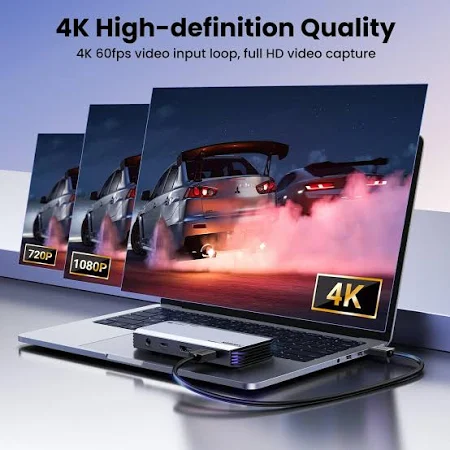 UGREEN AUDIO VIDEO CAPTURE CARD MIC HEADPHONE 4K/60HZ HDMI 10937 thumbnail 3