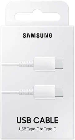 SAMSUNG USB-C TO USB-C 5A 1M CABLE WHITE EP-DN975BWEGWW thumbnail 4