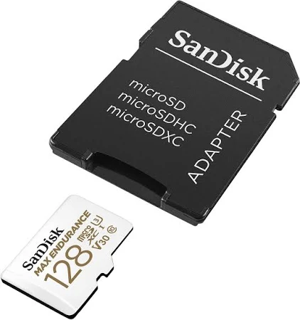 SANDISK MAX ENDURANCE 128GB MICROSD CARD WITH ADAPTER SPEED UP TO 100 MBS SDSQQVR-128G-GN6IA thumbnail 3