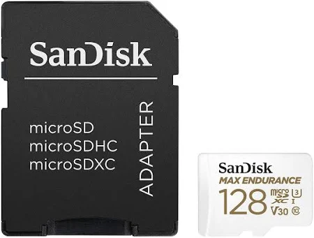 SANDISK MAX ENDURANCE 128GB MICROSD CARD WITH ADAPTER SPEED UP TO 100 MBS SDSQQVR-128G-GN6IA thumbnail 2