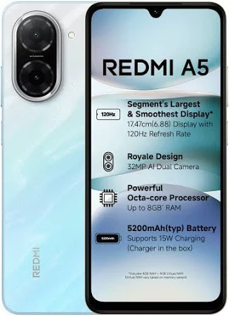 MI REDMI A5 4GB RAM 128GB ROM OCEAN BLUE thumbnail 2