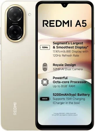 MI REDMI A5 3GB RAM 64GB ROM SANDY GOLD thumbnail 2