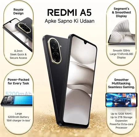 MI REDMI A5 4GB RAM 128GB ROM MIDNIGHT BLACK thumbnail 10