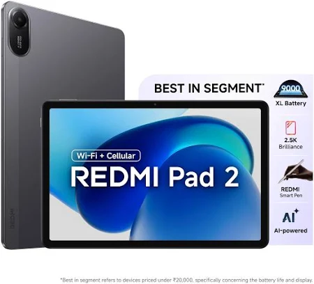 MI REDMI PAD 2 4G 8GB RAM 256GB ROM GRAPHITE GRAY thumbnail 2