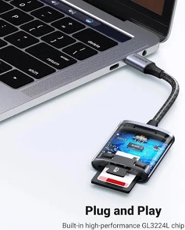 UGREEN USB-C MULTIFUNCTION SD/TF MEMORY CARD READER 80888 thumbnail 10