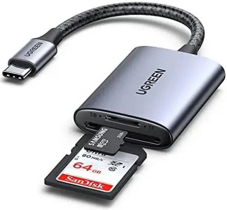 UGREEN USB-C MULTIFUNCTION SD/TF MEMORY CARD READER 80888 thumbnail 2