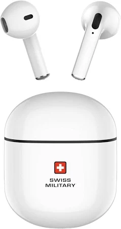 SWISS MILITARY VICTOR 5 HIGH DEFINITION TURE WIRELESS EARBUDS WHITE SM-TWS-VICTOR5-WH thumbnail 2