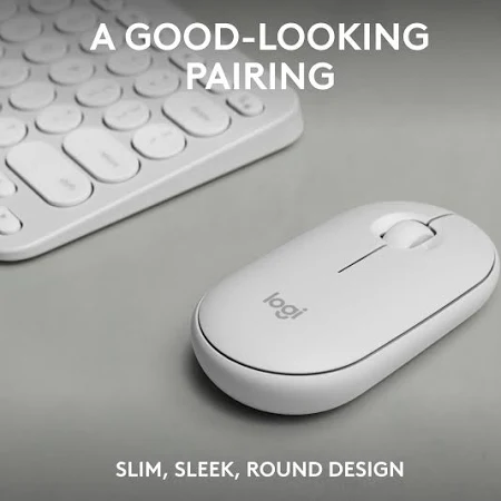 LOGITECH PEBBLE 2 COMBO KEYBOARD AND MOUSE WHITE 920-012398 thumbnail 3