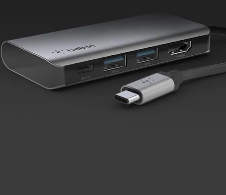 BELKIN CONNECT USB C 4 IN 1 MULTIPORT ADAPTER AVC006BTSGY thumbnail 8