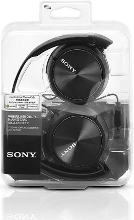 SONY WIRED ON EAR HEADPHONE WITH MIC BLACK MDR-ZX310AP thumbnail 4