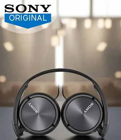 SONY WIRED ON EAR HEADPHONE WITH MIC BLACK MDR-ZX310AP thumbnail 2