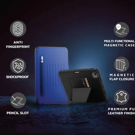 LEVELO LUXORA IPAD 10.2 INCH FULL BODY PROTECTION CASE BLUE LVLIC10BU thumbnail 4