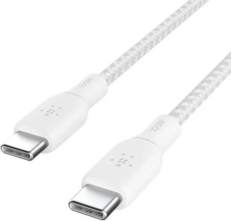 BELKIN BOOST CHARGE USB C TO USB C 100W CABLE 3M WHITE CAB014BT3MWH thumbnail 2