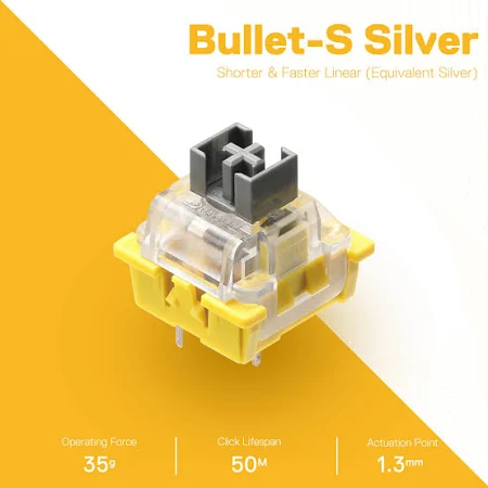 REDRAGON BULLET S MECHANICHAL SWITCH 24 PCS SWITCH A113S thumbnail 6