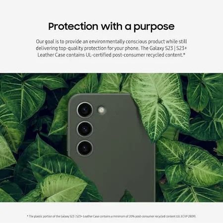 SAMSUNG GALAXY S23 PLUS LEATHER COVER GREEN EF-VS916LGEGWW thumbnail 5