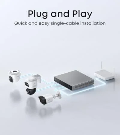 EUFY POE CAM E40 BULLET CAM 4K SECURITY WHITE T8P00321 thumbnail 9