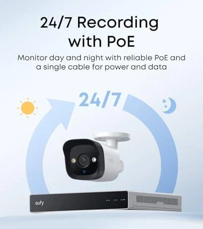 EUFY POE CAM E40 BULLET CAM 4K SECURITY WHITE T8P00321 thumbnail 8